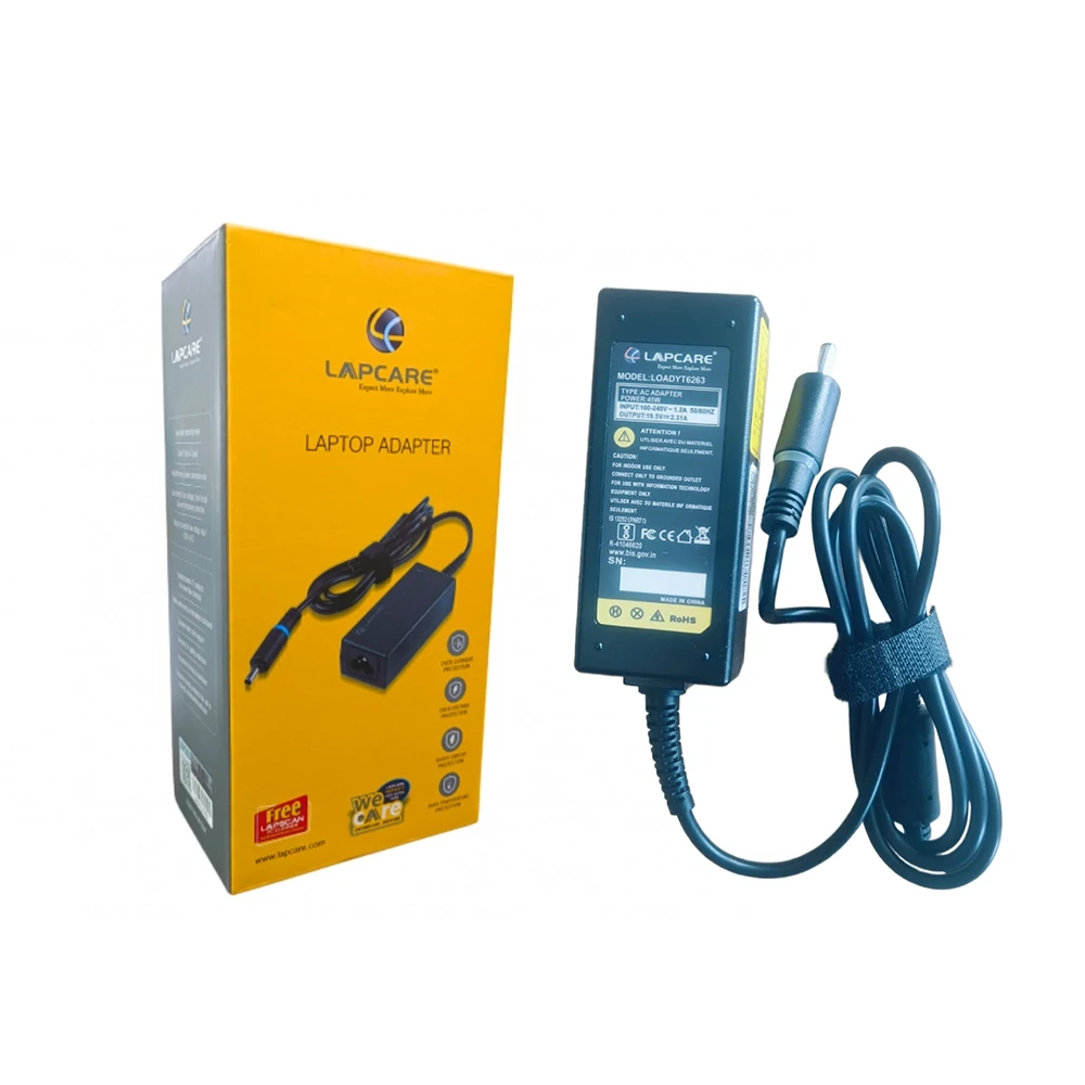 Lapcare Laptop Adapter Compatible For Dell 45w | 19.5v/2.31a | 4.5mm x 3.0mm view 4